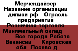 Мерчендайзер › Название организации ­ диписи.рф › Отрасль предприятия ­ Розничная торговля › Минимальный оклад ­ 25 000 - Все города Работа » Вакансии   . Кировская обл.,Лосево д.